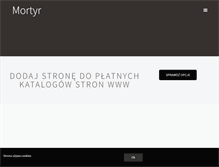 Tablet Screenshot of mortyr.com.pl